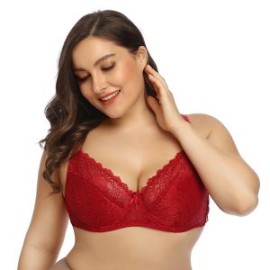 full cup plus size lace bra with steel ring Yume Silm