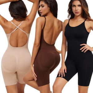 seamless low back shapewear bodysuit