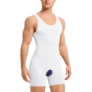 YumeSilm wholesale high quality seamless mens shapewear bodysuit