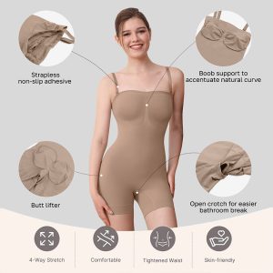 high quality seamless encrypted one-piece shapewear jumpsuit