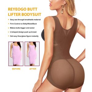 summer breathable cross shapewear bodysuit