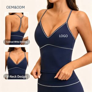 women's V-neck breathable workout top yumesilm